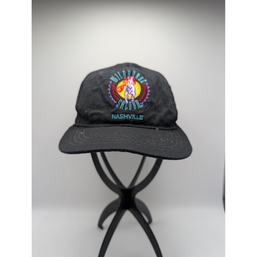 Vintage Wildhorse Saloon Nashville Hat Black Snapback Made in USA Baseball Cap
